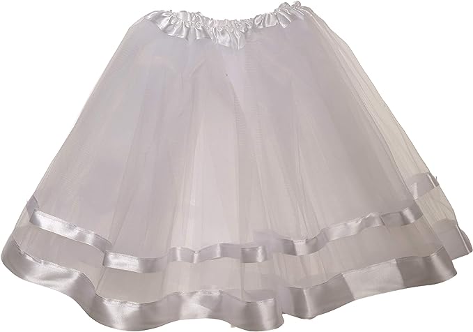 Tutu White With White Ribbon