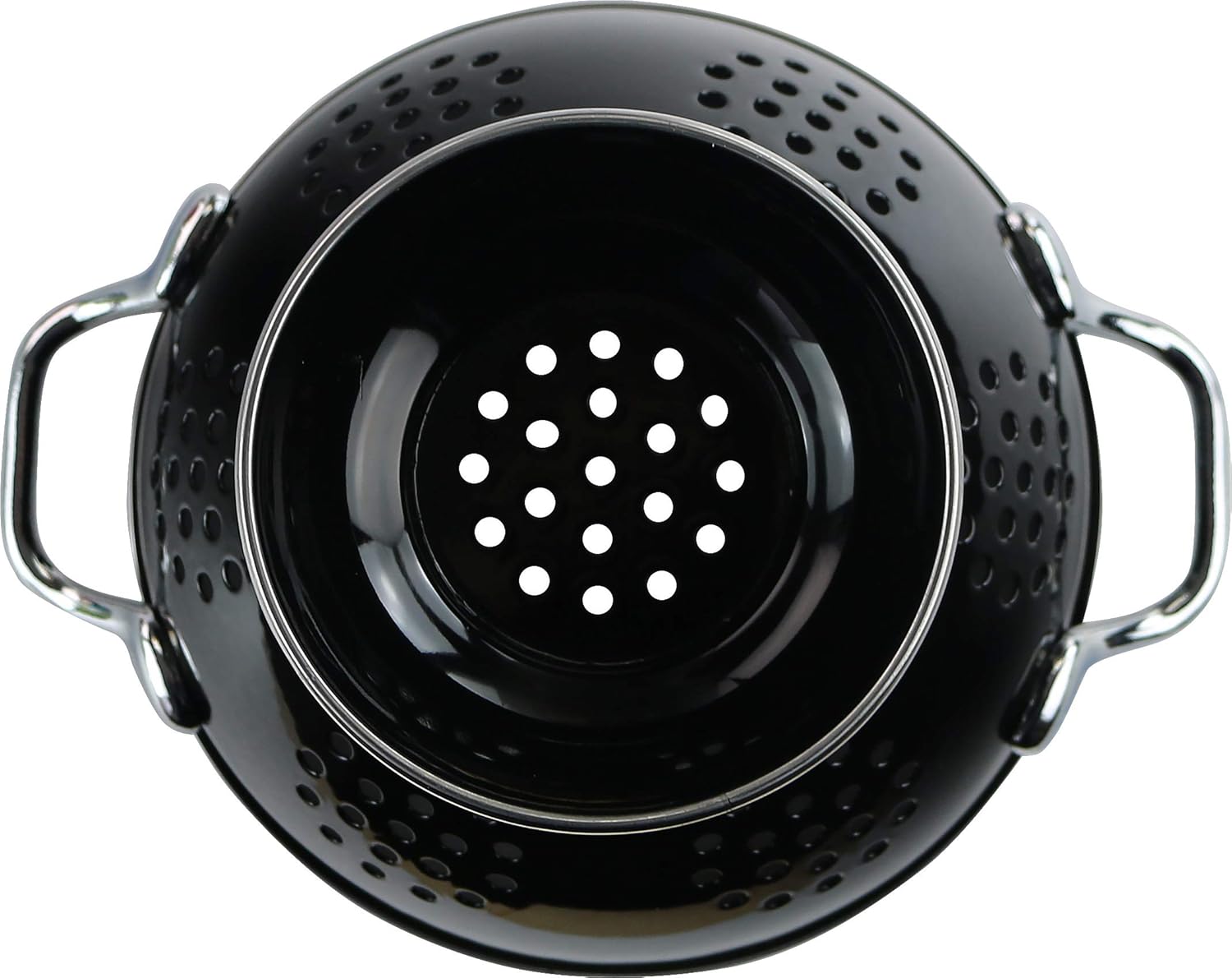 1,5QT Colander Black