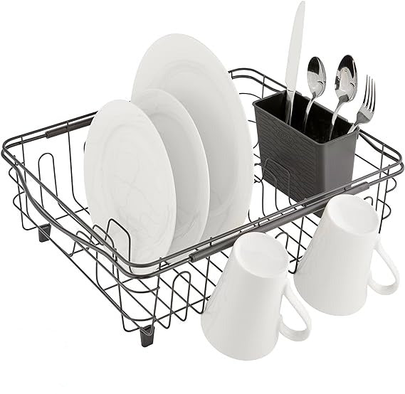 3-IN-1 Multi-Use Dish Rack, Black