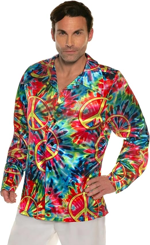 60's Peace Sign Tie Dye Shirt