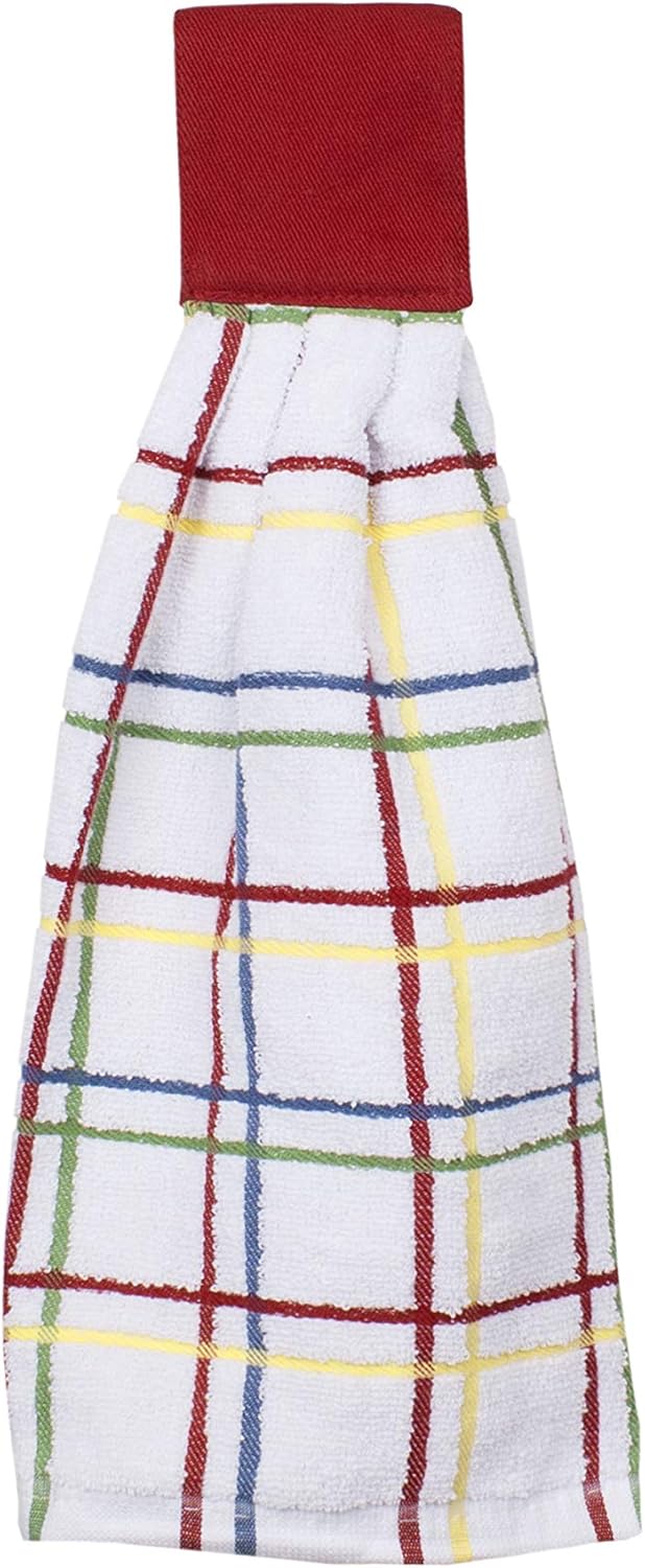 Check Tie Towel Paprika