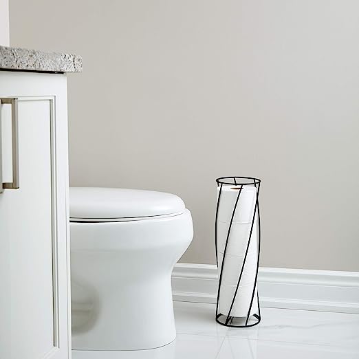 Twist Toilet Paper Reserve Black