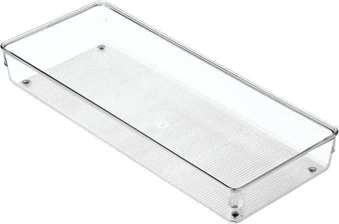 RPET Linus Shallow Drawer Binz 6" x 15" x 2" Clear