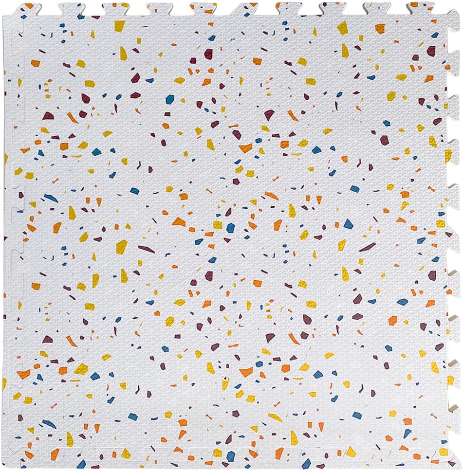 Mat with Design 6 Pieces - Orange