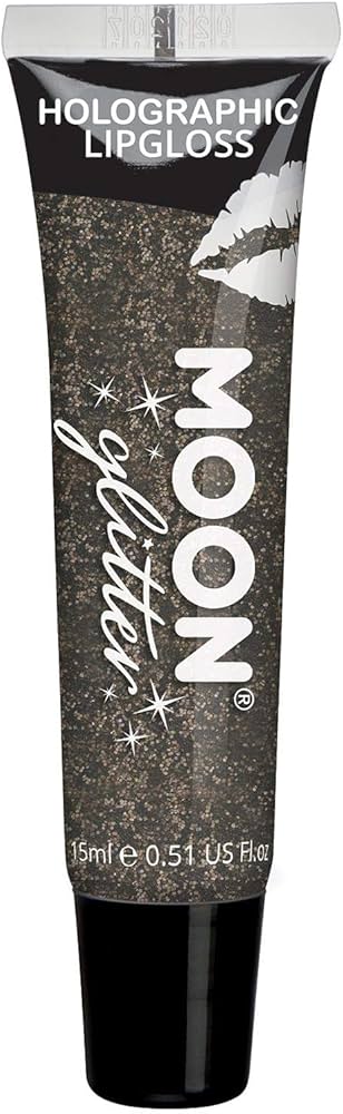 Holographic Fine Glitter Lipgloss,5g Black