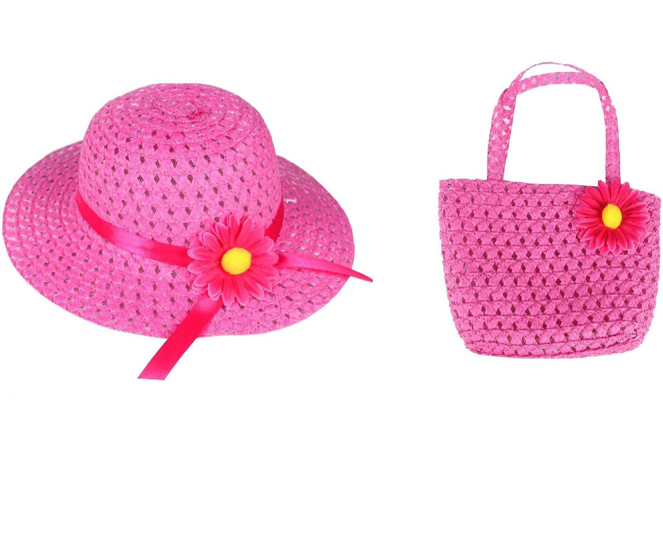 Tea Party Hat and Bag Set Fuchsia
