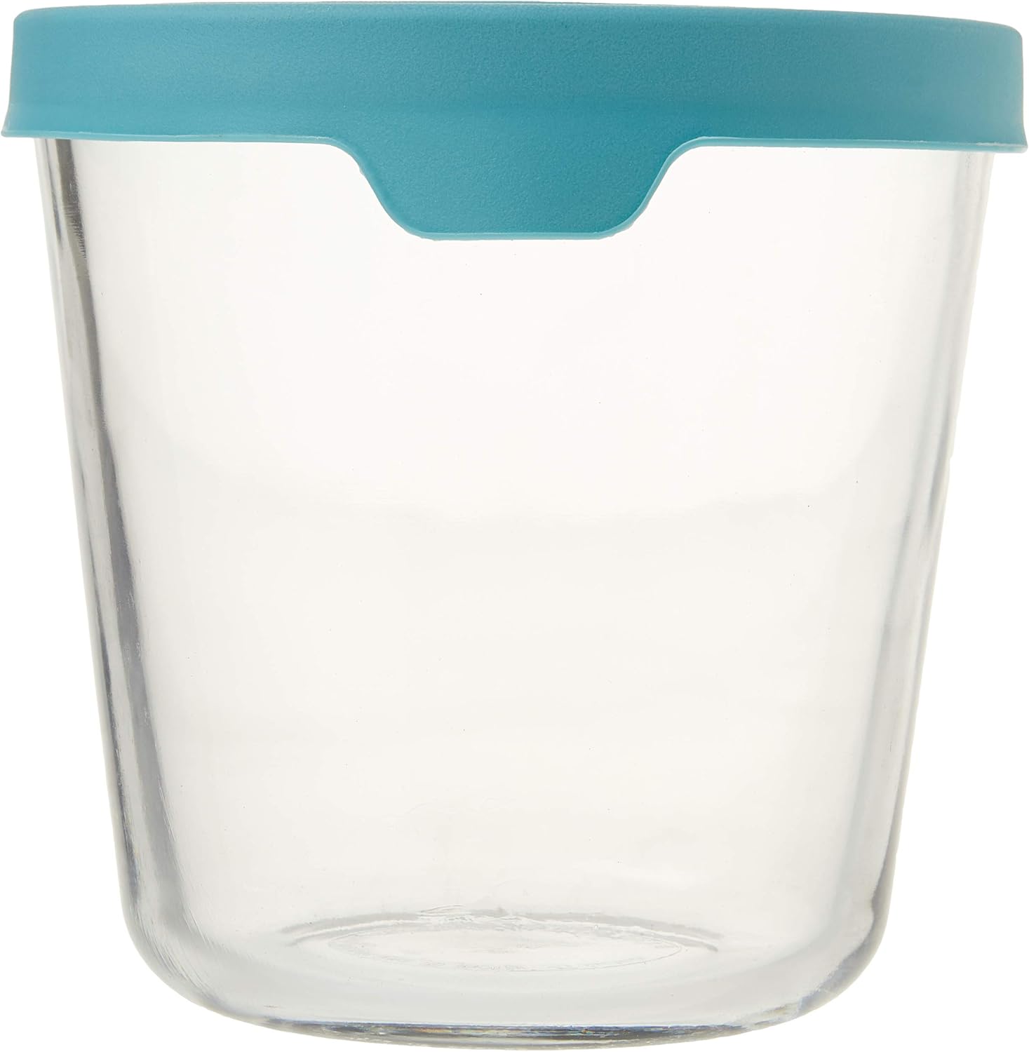 Glass Food Storage, 7-Cup Tall, Mineral Blue