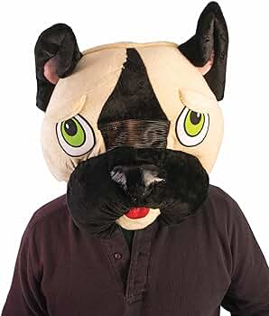 French Bulldog Mascot Mask