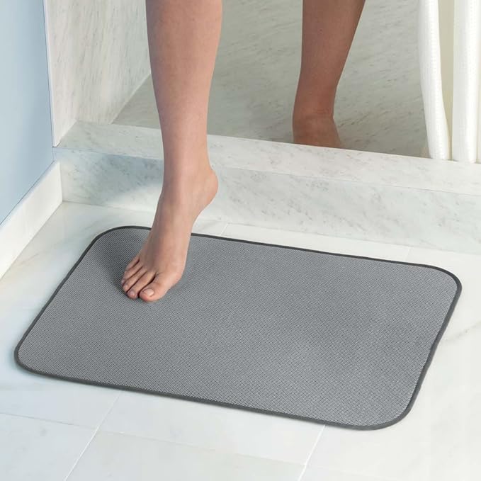 Dry Bath Mat 18 x 24 Pewter