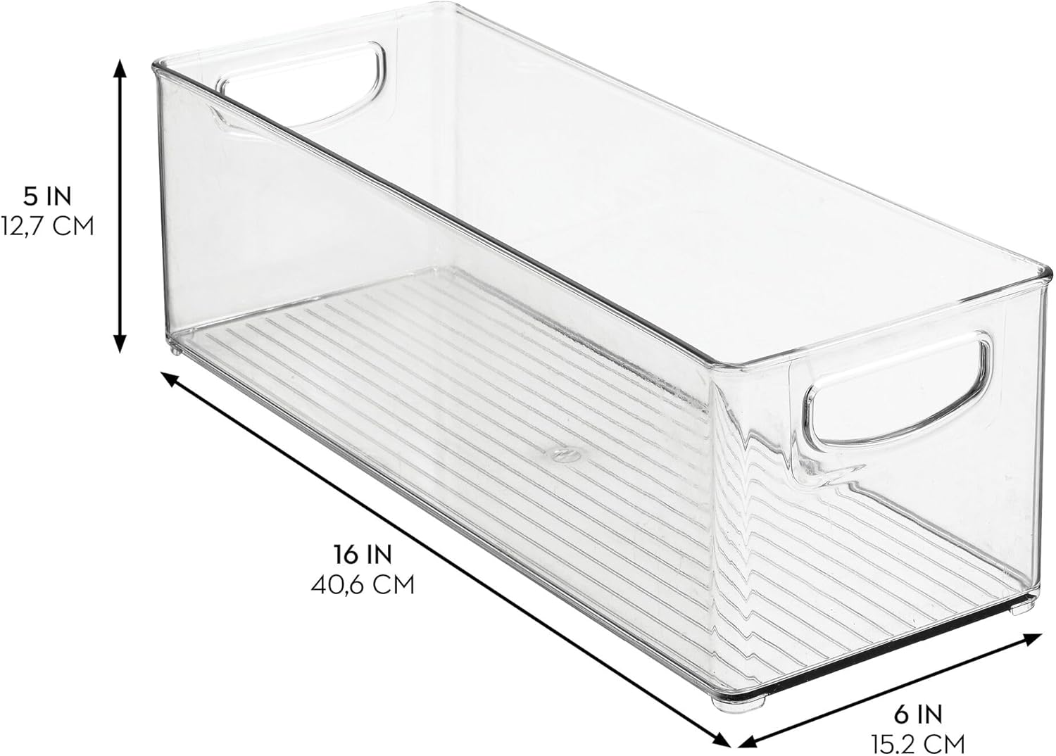 RPET Kitchen Binz Clear 16 x 6 x 5