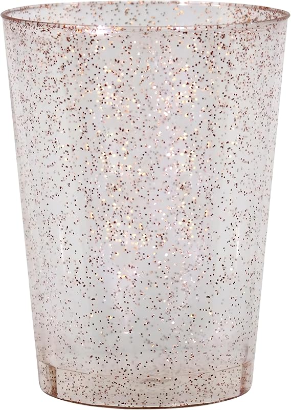 10 oz Tumbler Glitter Rose Gold