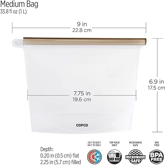 Medium Reusable Silicone Bag