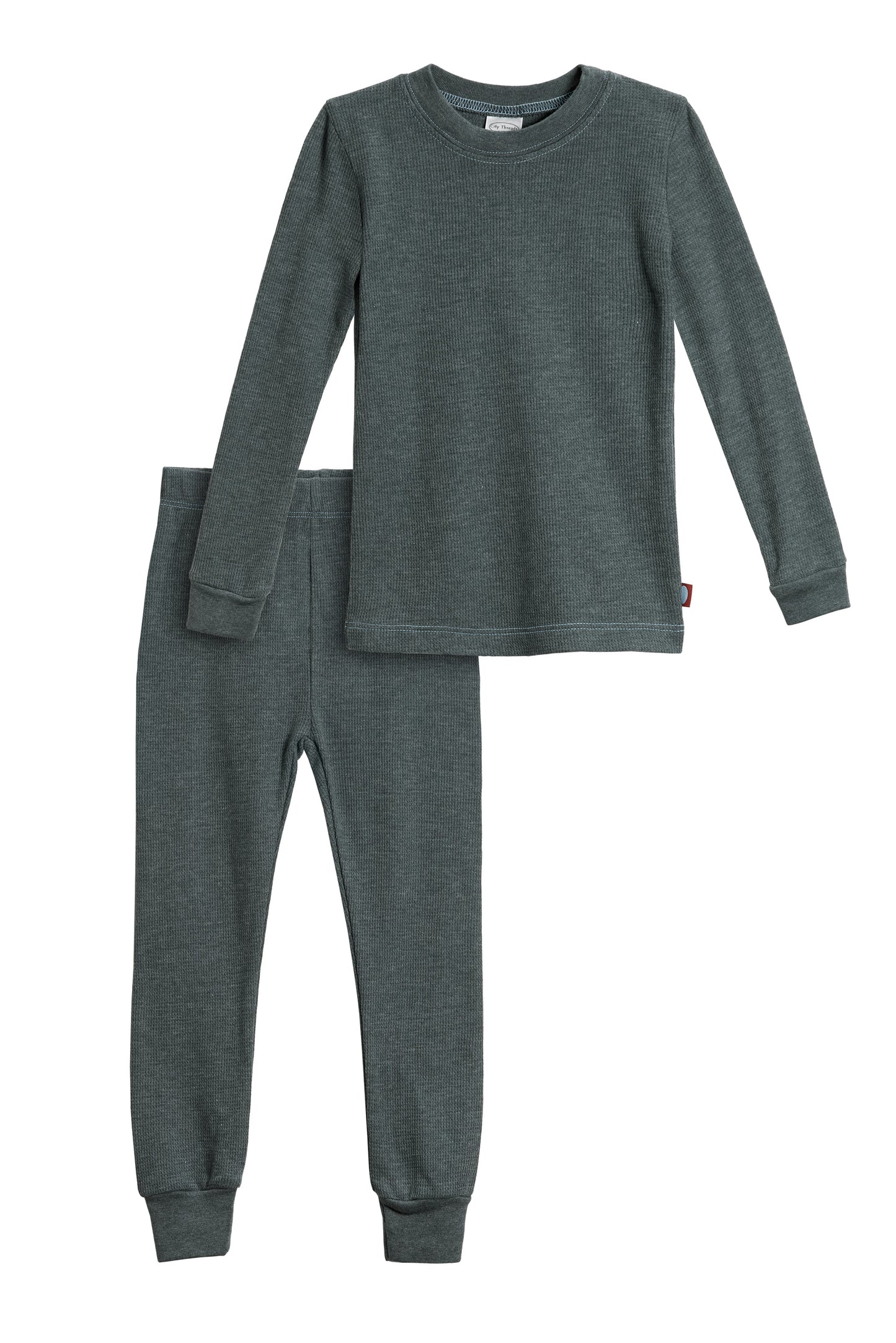 2 Set Girls Thermal Heather Charcoal