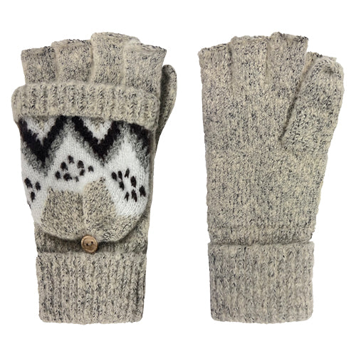 ALPINE BOUCLE GLOVE-MITTEN TAN