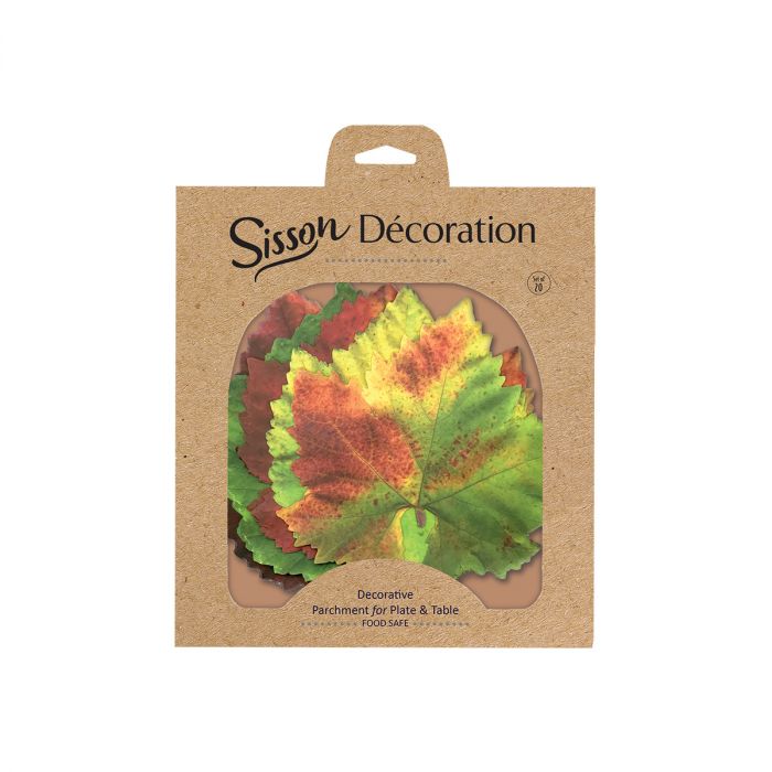 Grape Parchment Leaves Set 20