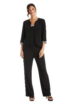 3pc Top and Straight Leg Pants Matching Jacket