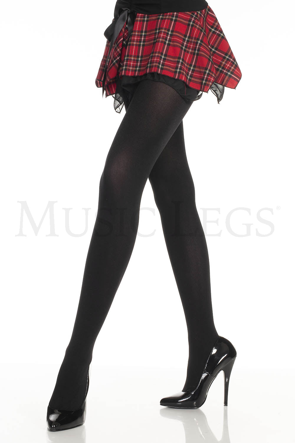 SPANDEX SHIMMERY TIGHTS BLACK
