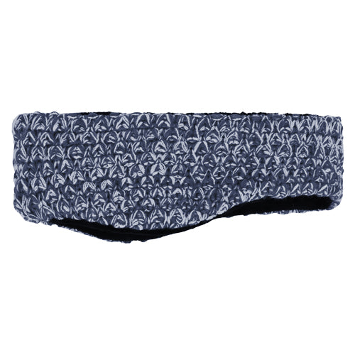 MARLED HEADBAND WITH VELVET FLEECE LINING BLUE