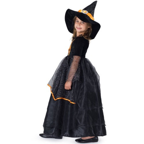 BLACK AND ORANGE WITCH COSTUME