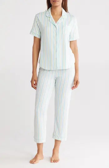 Notch Peached Pj Set Seafoam