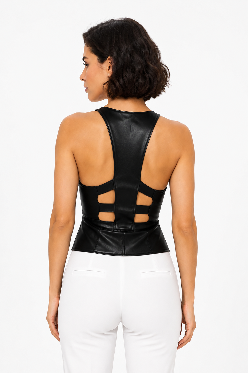 Pu Bustier Black