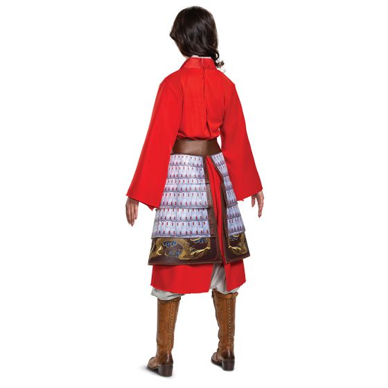 Mulan Hero Red Dress Deluxe Adult