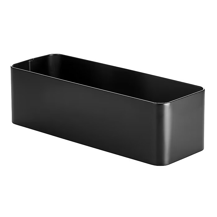 Patton Toilet Tissue Bin Matte Black 6 x 17 x 5 Steel