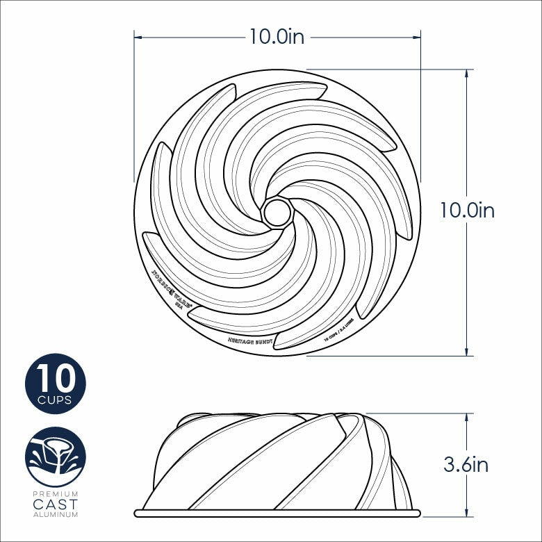 10 Cup Heritage Bundt Pan