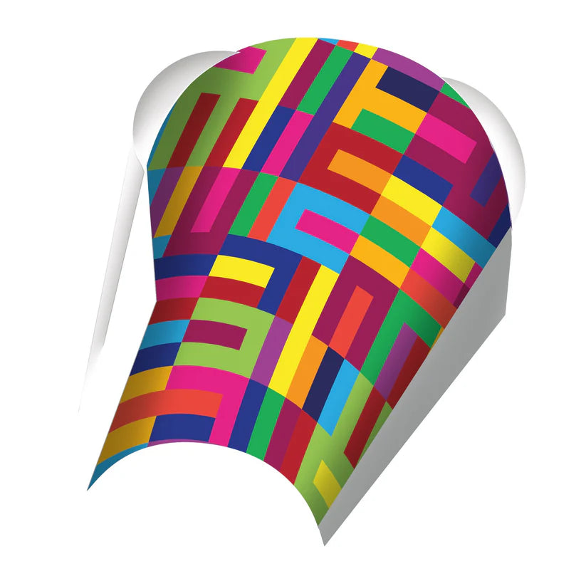 X Kites Pocket Kite Abstract Nylon Kite, 21 Inches Wide