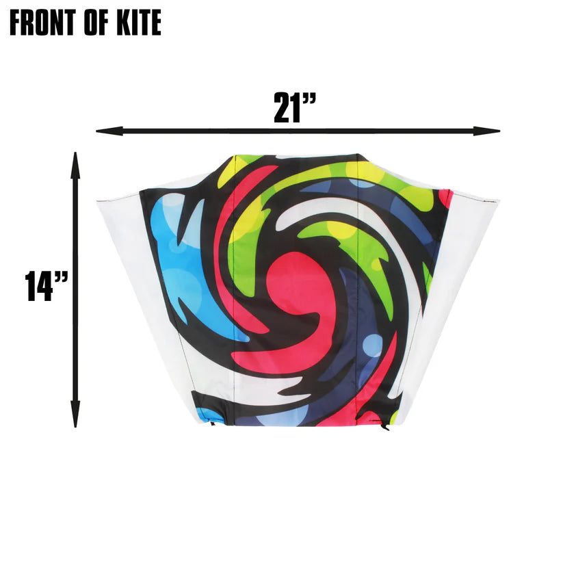 X Kites Pocket Kite Void Nylon Kite, 21 Inches Wide