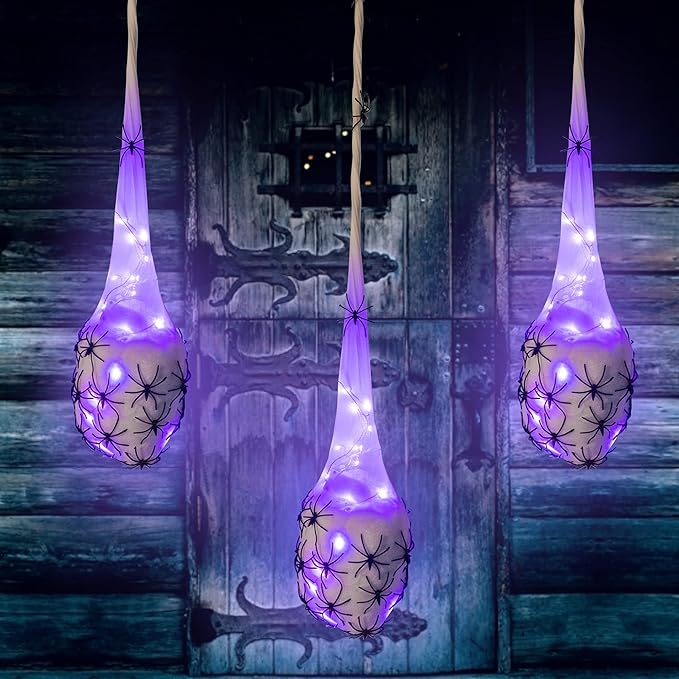 HANGING SPIDER EGG SACKS 3.2'