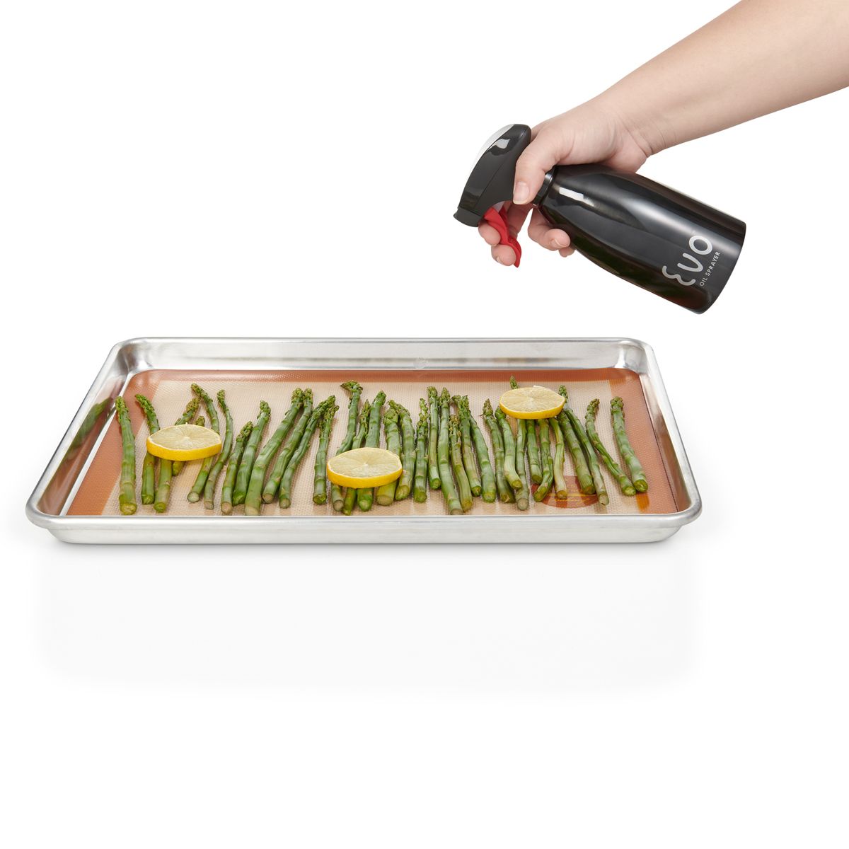 Evo Stainless Steel Oil Sprayer, Black, 16oz