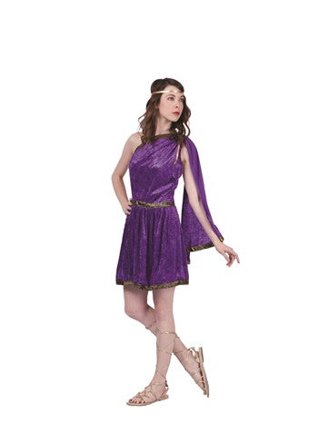 Roman Toga adult female costume (short skirt) Purple