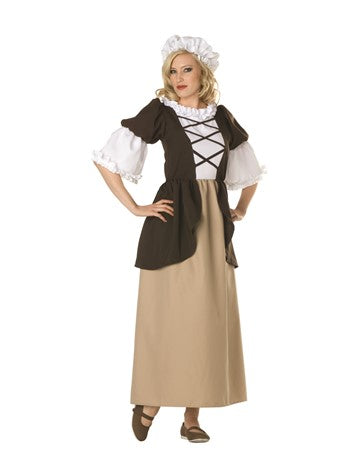 Colonial Peasant-Brown/Beige - Adult