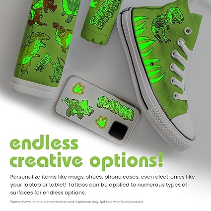 Mighty Dino Temporary Tattoos