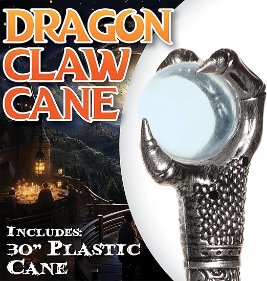 Dragon Crystal Ball Claw Cane