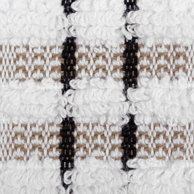Check Kitchen Towel Latte 18 x 28