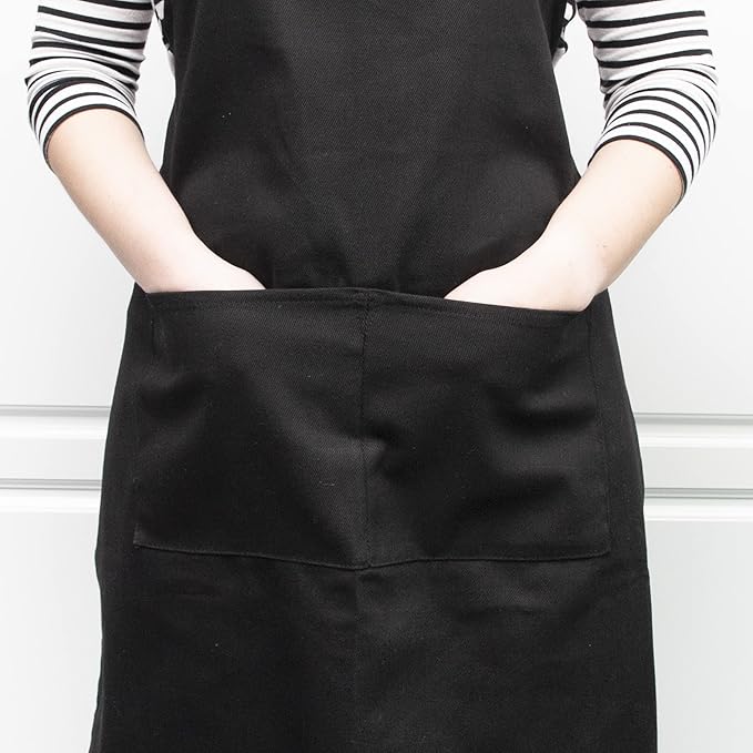 Solid Apron Black 28 x 34