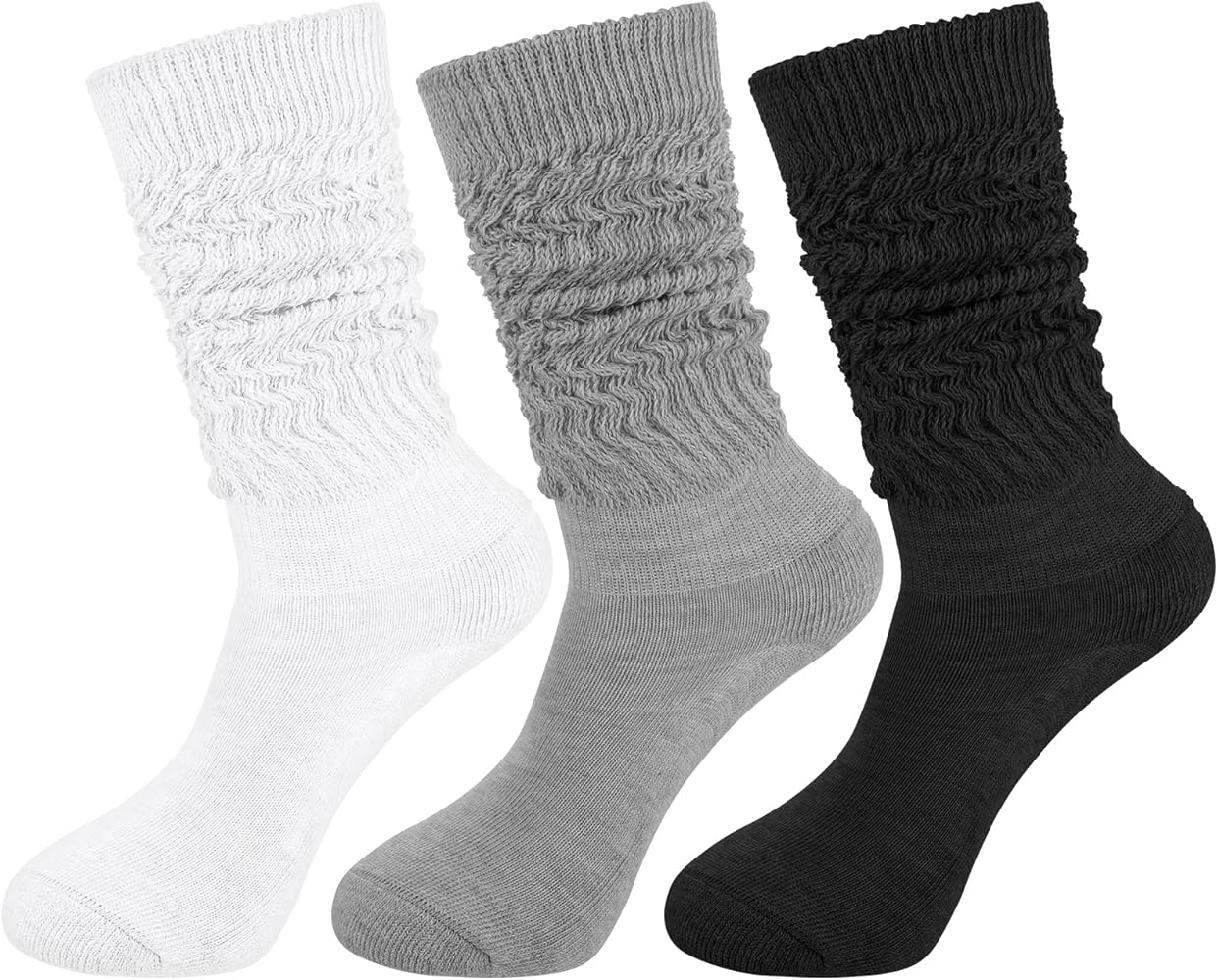 3pk Ladies Slouch Boot Socks