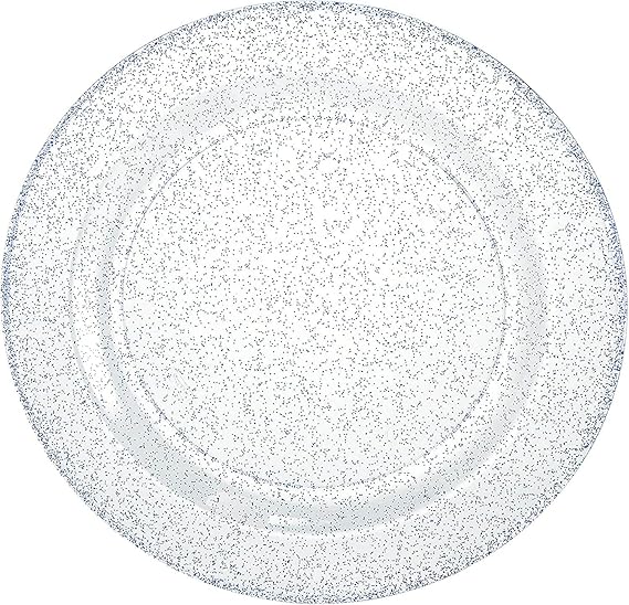10.25" Plate Glitter Blue