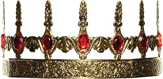Gold Crown With Green Jewels