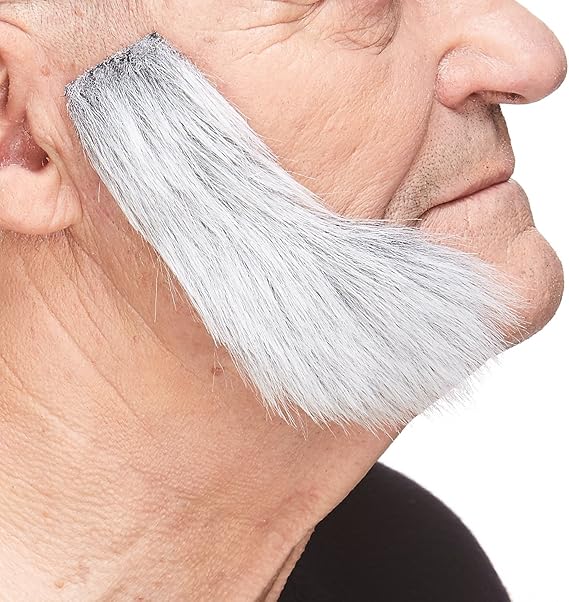 Sideburns for Kids, Gray and White