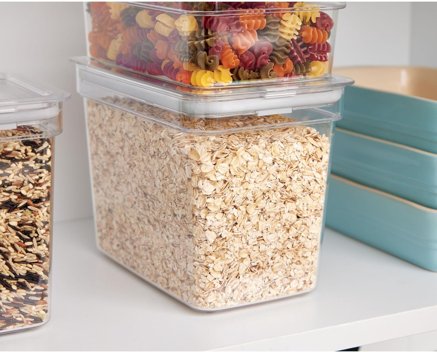 iD Fresh Medium Tall Dry Goods Bin Clear