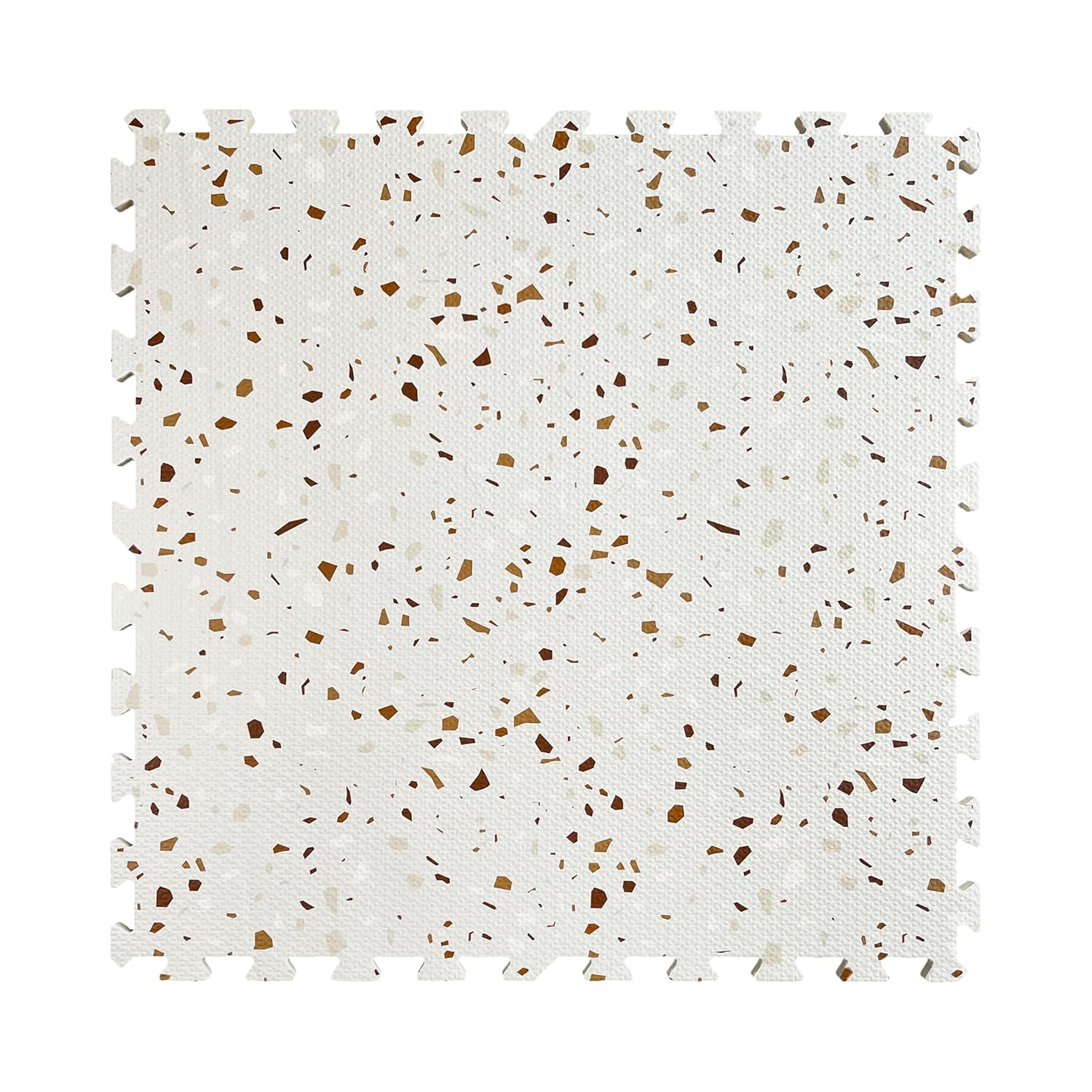 Mat with Design 6 Pieces - Brown