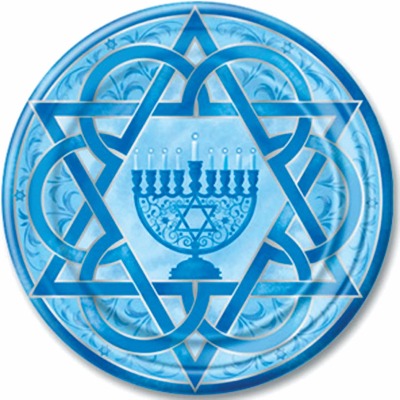 Hanukkah Plates 7" 8 pcs