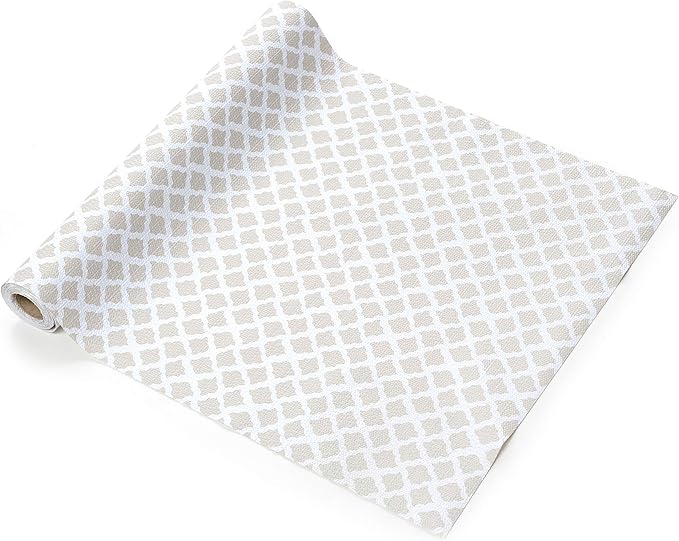 Grip Prints Non-Adhesive Shelf Liner, Talisman Pale Gray 12 in x 8ft
