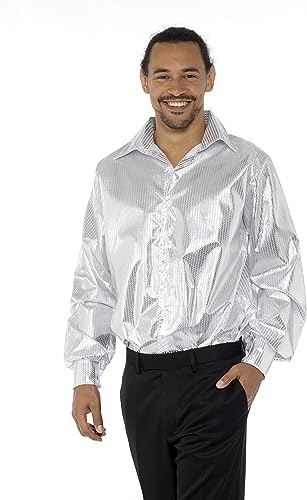 Silver 70S Disco Shirt
