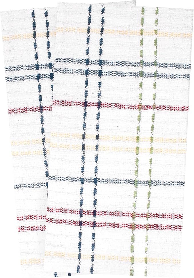 Check Kitchen Towel Paprika 18 x 28
