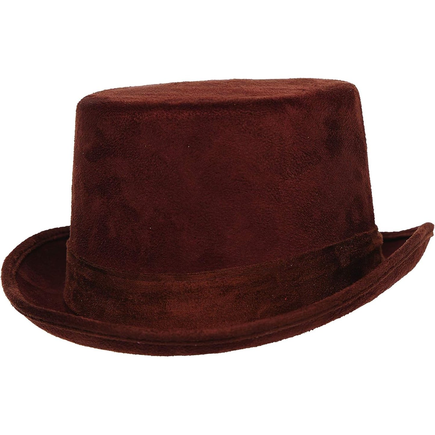 Faux Suede Top Hat Brown