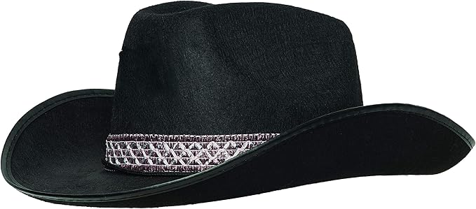 Sombrero vaquero marrón de gamuza sintética